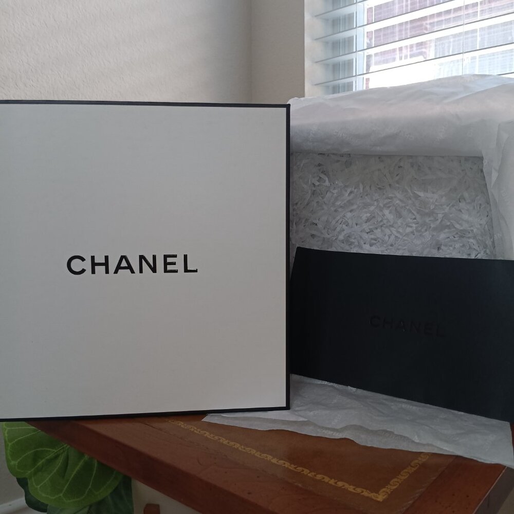 Chanel Beauty Gift Box and Drawstring Bag, Like New